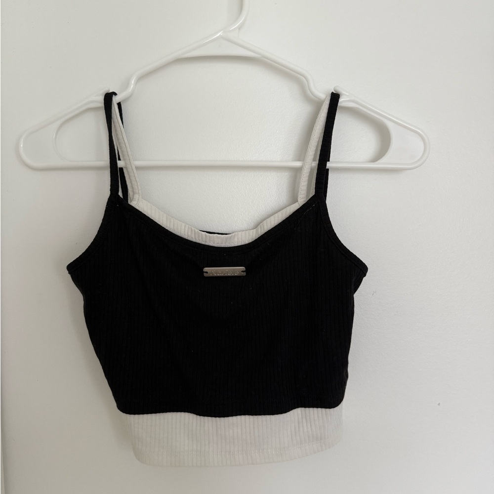 Aelfric Eden Black Fitted Crop Camisole